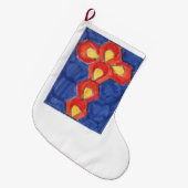 Grande Chaussette De Noël Stationnement de Noël Cross Motif (Devant (Accrochage))