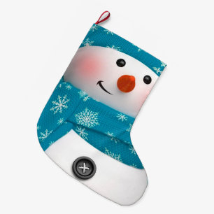 Grande Chaussette De Noël Stationnement de Noël/Snowman