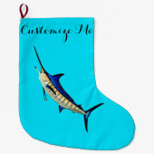 Grande Chaussette De Noël Stockage de Marlin (Devant)