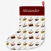 Grande Chaussette De Noël Stockage de Noël (Dos)