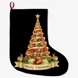 Grande Chaussette De Noël Stockage de Noël