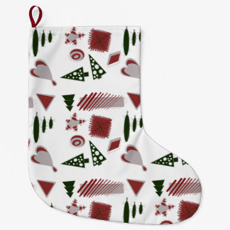 Grande Chaussette De Noël Stockage de Noël Abstrait