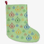 Grande Chaussette De Noël Stockage de Noël - Arbre Arrondi (Devant)