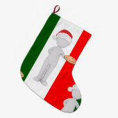 Grande Chaussette De Noël stockage de noël italien (Devant (Accrochage))