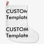 Grande Chaussette De Noël Stockage de Noël personnalisé - impression recto v (Devant)