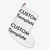 Grande Chaussette De Noël Stockage de Noël personnalisé - impression recto v (Devant (Accrochage))