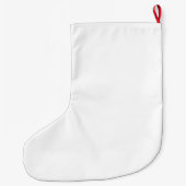Grande Chaussette De Noël Stockage de Noël personnalisé - impression recto v (Dos)