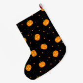 Grande Chaussette De Noël Stockage des pluies citrouilles (Dos (Accrochage))