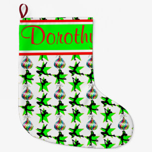 GRANDE CHAUSSETTE DE NOËL STOCKAGE FESTIF PERSONNALISÉ DE PONT DE FIGURE