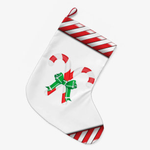 Grande Chaussette De Noël Stockage/Sucre de canne de Noël