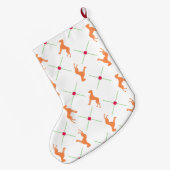 Grande Chaussette De Noël Stocker le Motif français de Bulldog (Dos (Accrochage))