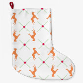 Grande Chaussette De Noël Stocker le Motif français de Bulldog (Devant)