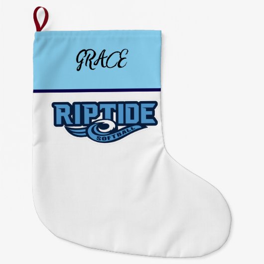 Grande Chaussette De Noël Stocking (blanc) (Devant)