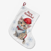 Grande Chaussette De Noël Stocking de Noël personnalisable (Devant (Accrochage))