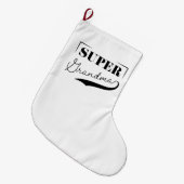Grande Chaussette De Noël Super grand-mère (Devant (Accrochage))
