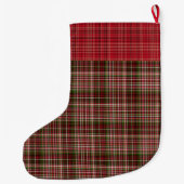 Grande Chaussette De Noël Tartan classique (Dos)