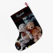 Grande Chaussette De Noël Teddy Bear Buddies (Dos (Accrochage))