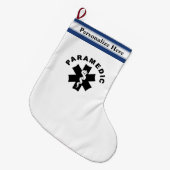 Grande Chaussette De Noël Thème d'infirmier (Devant (Accrochage))