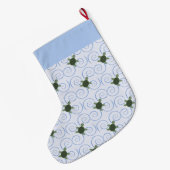 Grande Chaussette De Noël Tortue De Mer (Dos (Accrochage))