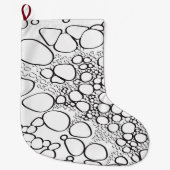 Grande Chaussette De Noël Travail numérique abstrait (Devant)