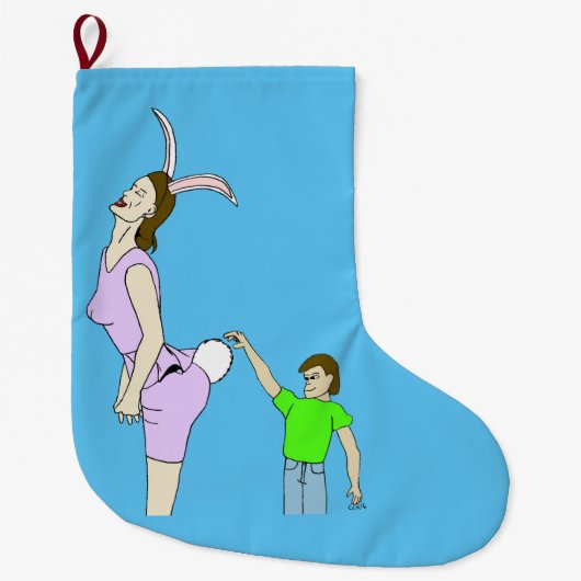 Grande Chaussette De Noël trop flou (Devant)