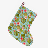 Grande Chaussette De Noël Tropical (Devant (Accrochage))