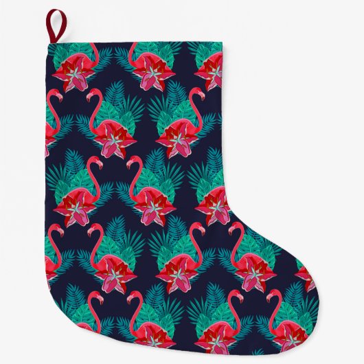 Grande Chaussette De Noël Tropical (Devant)