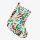 Grande Chaussette De Noël Tropical (Devant (Accrochage))