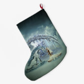 Grande Chaussette De Noël Un dragon de glace génial (Dos (Accrochage))