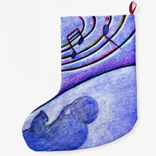 Grande Chaussette De Noël Un klaxon pour le jeu (Dos)