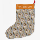 Grande Chaussette De Noël Une Belle Chouette Serene Barn (Dos)