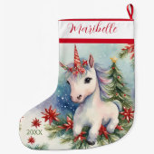 Grande Chaussette De Noël Unicorn (Dos)