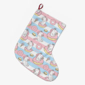 Grande Chaussette De Noël Unicorne (Devant (Accrochage))