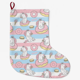 Grande Chaussette De Noël Unicorne