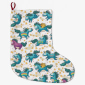 Grande Chaussette De Noël Unicorne (Devant)