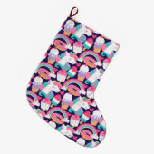 Grande Chaussette De Noël Unicorne (Devant (Accrochage))