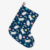 Grande Chaussette De Noël Unicorns (Devant (Accrochage))