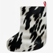 Grande Chaussette De Noël Vachette de la ferme Western (Dos)