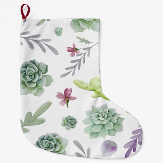 Grande Chaussette De Noël Variété de cactus (Devant)