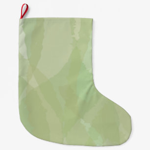 Grande Chaussette De Noël Vert, cool, aquarelle tendance motif abstrait