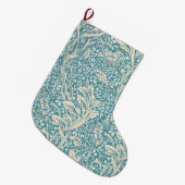 Grande Chaussette De Noël Vintage William Morris Arcadia Floral Sans Couture (Devant (Accrochage))