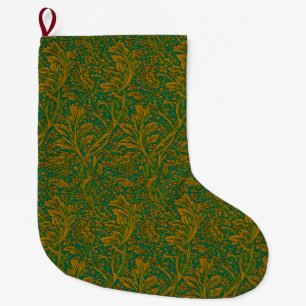 Grande Chaussette De Noël Vintage William Morris Arcadia pleine répétition t