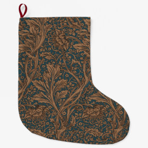 Grande Chaussette De Noël Vintage William Morris Arcadia sans couture
