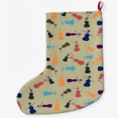 Grande Chaussette De Noël Violoncelles de Joyeux Noël (Dos)