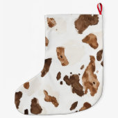 Grande Chaussette De Noël Warm Creamy White & Chocolate Candy Christmas (Dos)