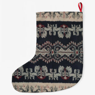 Grande Chaussette De Noël Weavings tribaux indonésiens Indonésie de textiles
