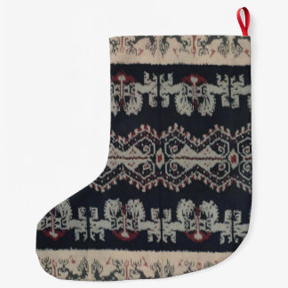 Grande Chaussette De Noël Weavings tribaux indonésiens Indonésie de textiles