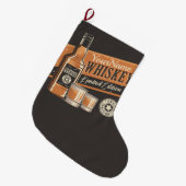 Grande Chaussette De Noël Whiskey Liquor Bottle Western Bar (Devant (Accrochage))