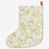 Grande Chaussette De Noël White Gold Glam Glitzy Christmas (Dos)