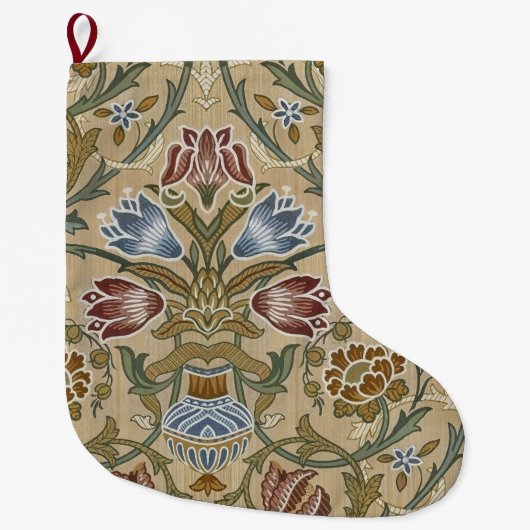 Grande Chaussette De Noël William Morris Brocade Elegant Garden Classic (Devant)